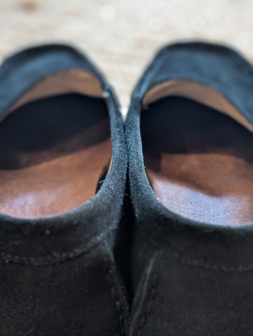 UGG Black Suede Slip-On Loafers - Picture 4 of 12
